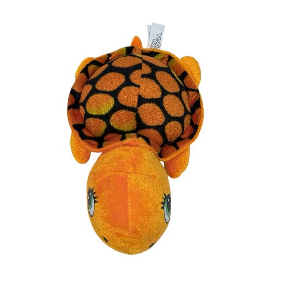 Toy Works Small 8 Inch Orange Plush Turtle Soft Stuffed Animal Toy - Picture 2 of 5